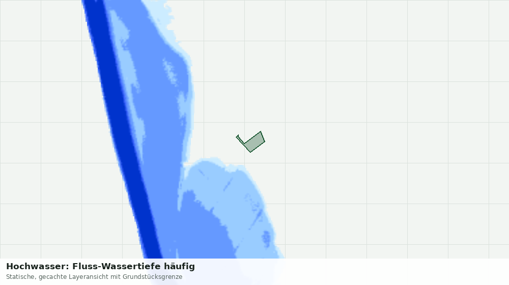 Statische Kartenansicht: Hochwasser: Fluss-Wassertiefe häufig