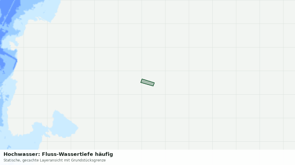 Statische Kartenansicht: Hochwasser: Fluss-Wassertiefe häufig