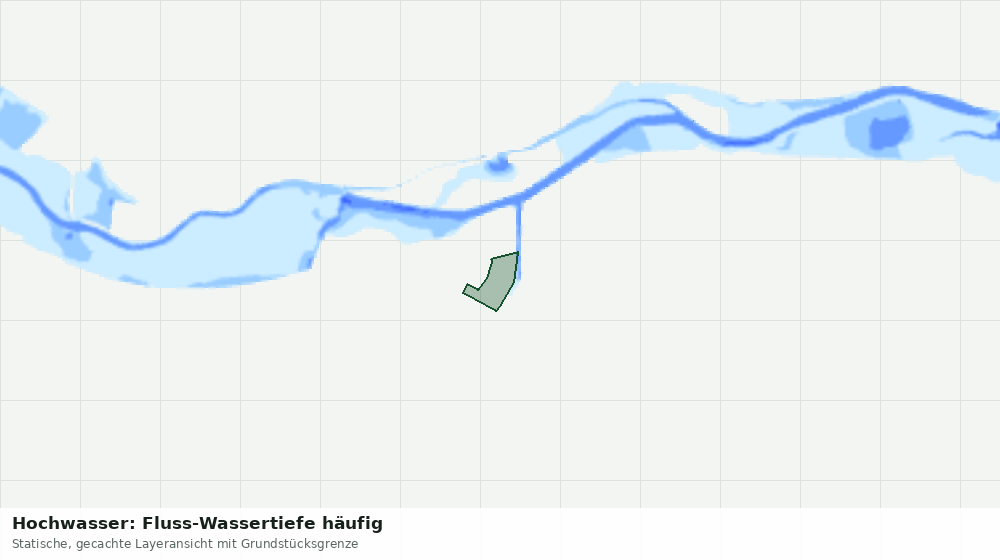 Statische Kartenansicht: Hochwasser: Fluss-Wassertiefe häufig