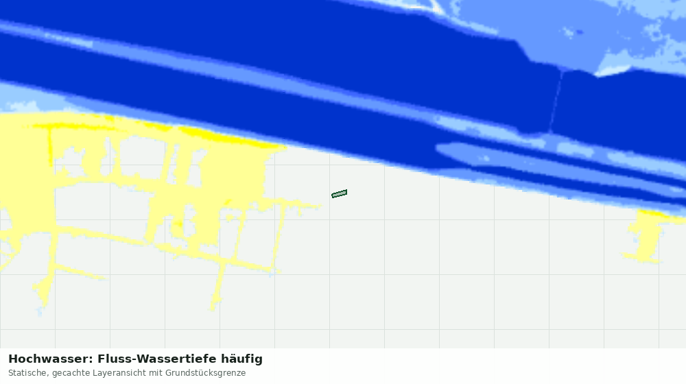 Statische Kartenansicht: Hochwasser: Fluss-Wassertiefe häufig