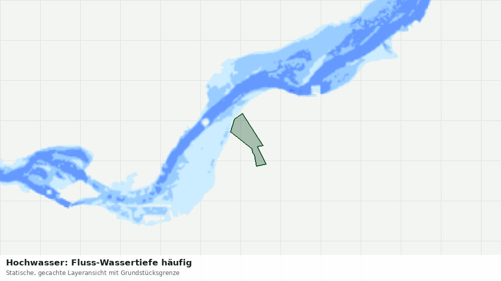 Statische Kartenansicht: Hochwasser: Fluss-Wassertiefe häufig