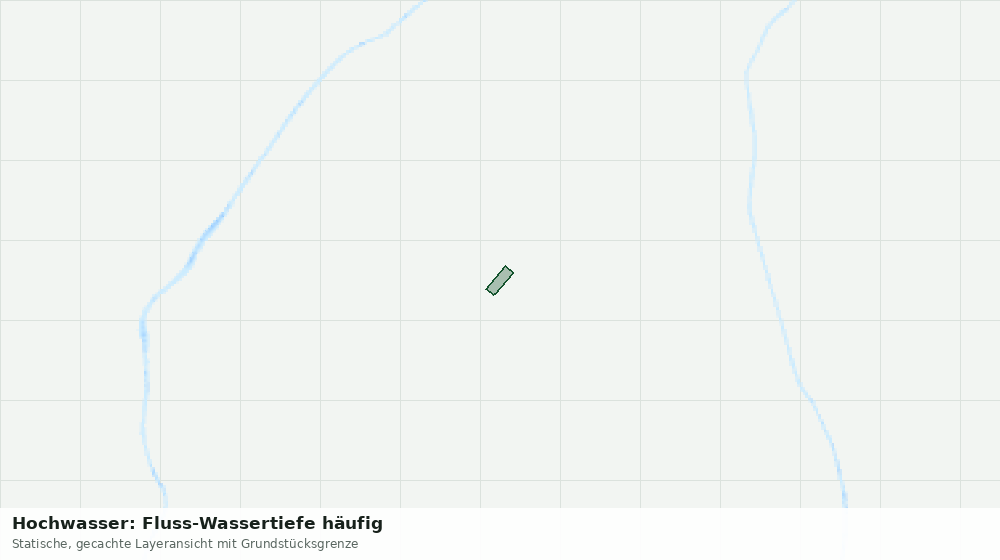 Statische Kartenansicht: Hochwasser: Fluss-Wassertiefe häufig