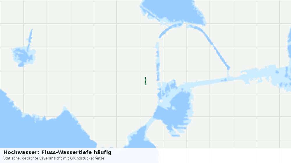 Statische Kartenansicht: Hochwasser: Fluss-Wassertiefe häufig
