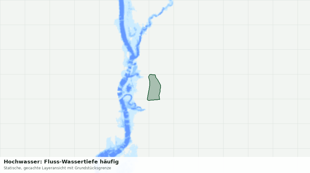 Statische Kartenansicht: Hochwasser: Fluss-Wassertiefe häufig