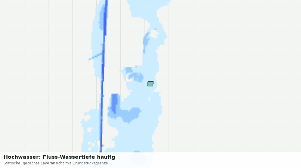 Statische Kartenansicht: Hochwasser: Fluss-Wassertiefe häufig