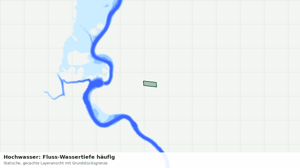 Statische Kartenansicht: Hochwasser: Fluss-Wassertiefe häufig