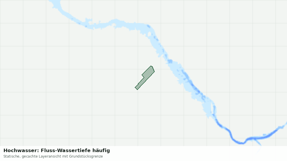 Statische Kartenansicht: Hochwasser: Fluss-Wassertiefe häufig