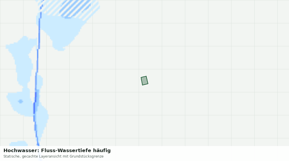 Statische Kartenansicht: Hochwasser: Fluss-Wassertiefe häufig