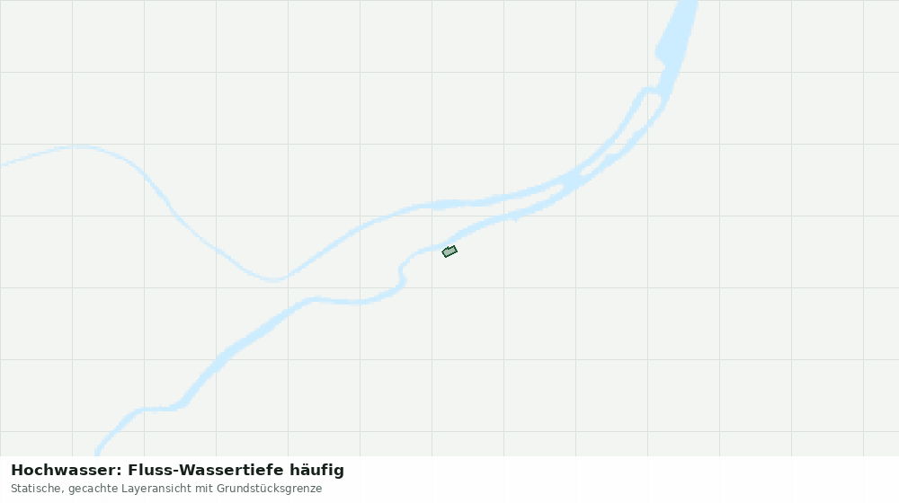 Statische Kartenansicht: Hochwasser: Fluss-Wassertiefe häufig