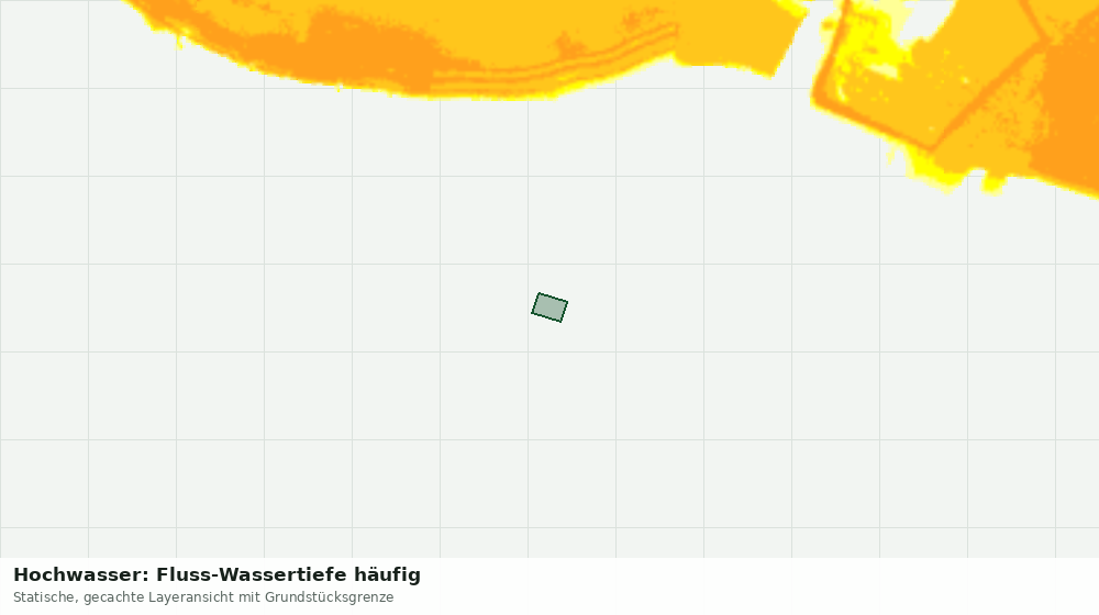 Statische Kartenansicht: Hochwasser: Fluss-Wassertiefe häufig