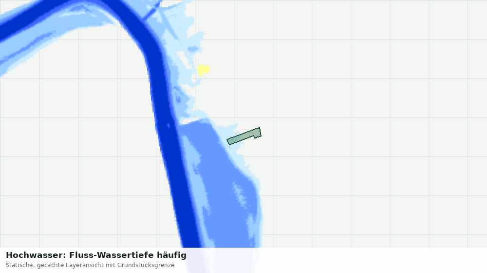 Statische Kartenansicht: Hochwasser: Fluss-Wassertiefe häufig