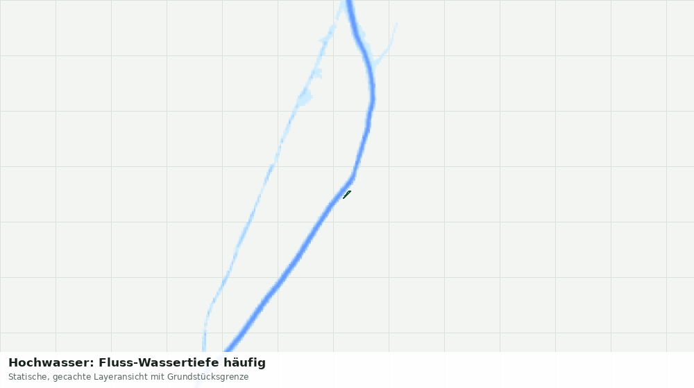 Statische Kartenansicht: Hochwasser: Fluss-Wassertiefe häufig