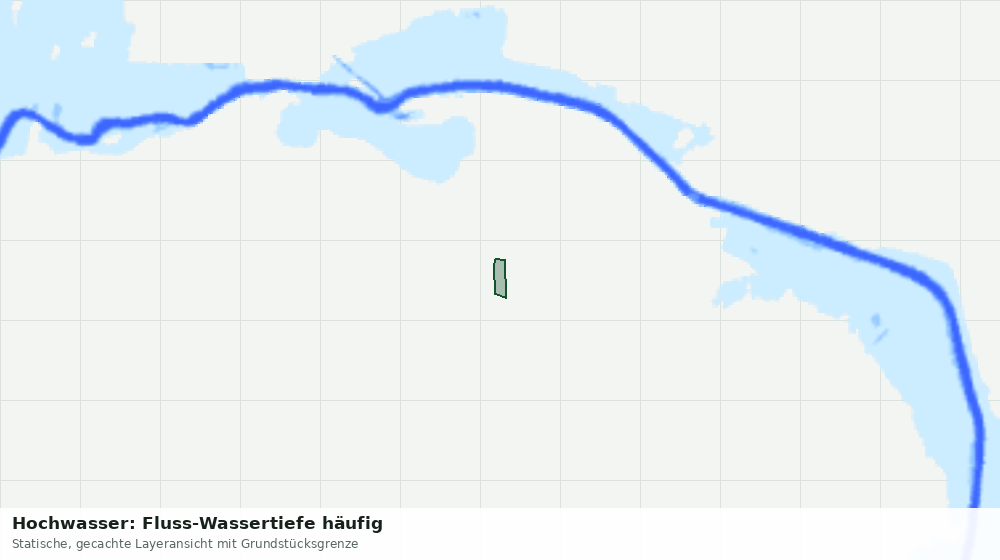 Statische Kartenansicht: Hochwasser: Fluss-Wassertiefe häufig