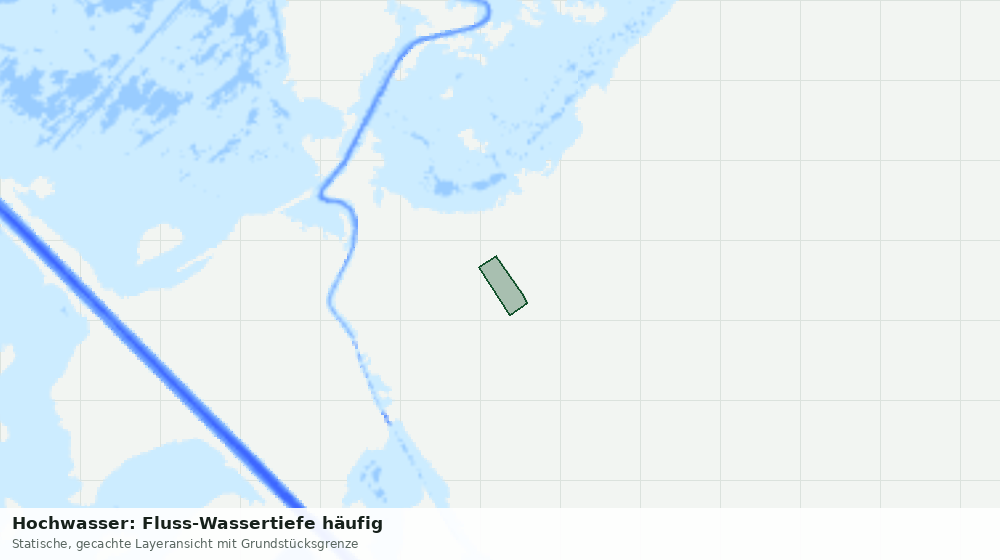 Statische Kartenansicht: Hochwasser: Fluss-Wassertiefe häufig