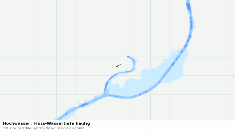 Statische Kartenansicht: Hochwasser: Fluss-Wassertiefe häufig