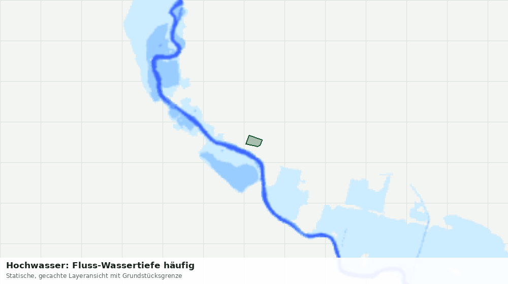 Statische Kartenansicht: Hochwasser: Fluss-Wassertiefe häufig