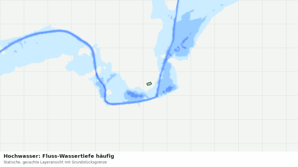 Statische Kartenansicht: Hochwasser: Fluss-Wassertiefe häufig