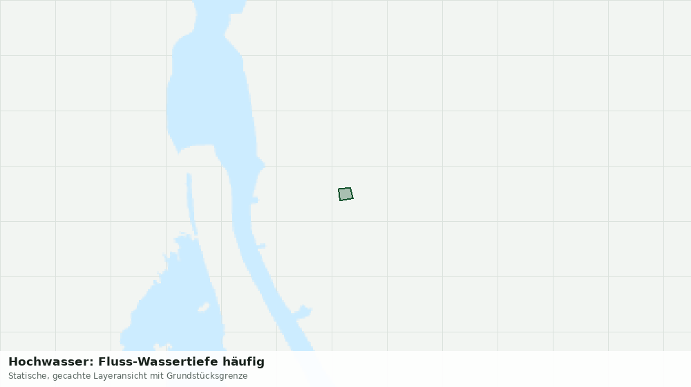 Statische Kartenansicht: Hochwasser: Fluss-Wassertiefe häufig
