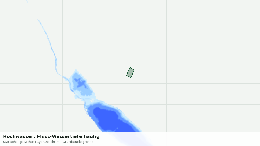 Statische Kartenansicht: Hochwasser: Fluss-Wassertiefe häufig