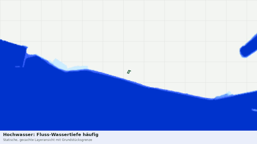 Statische Kartenansicht: Hochwasser: Fluss-Wassertiefe häufig