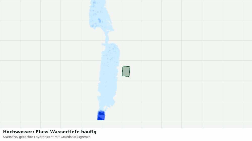 Statische Kartenansicht: Hochwasser: Fluss-Wassertiefe häufig