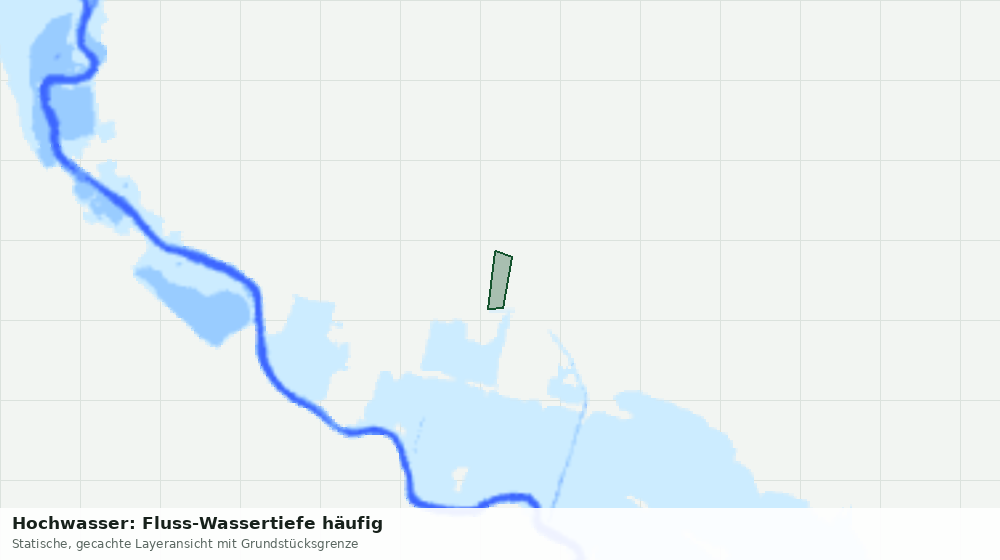 Statische Kartenansicht: Hochwasser: Fluss-Wassertiefe häufig