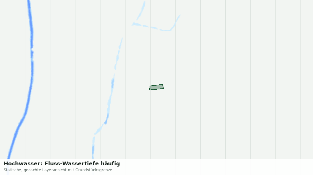 Statische Kartenansicht: Hochwasser: Fluss-Wassertiefe häufig