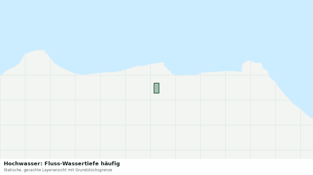 Statische Kartenansicht: Hochwasser: Fluss-Wassertiefe häufig