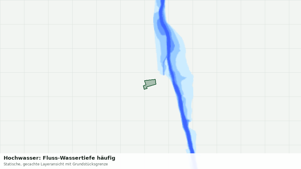 Statische Kartenansicht: Hochwasser: Fluss-Wassertiefe häufig