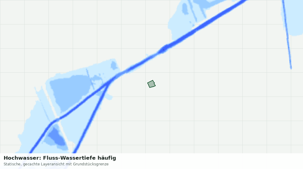 Statische Kartenansicht: Hochwasser: Fluss-Wassertiefe häufig
