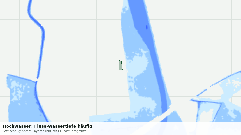 Statische Kartenansicht: Hochwasser: Fluss-Wassertiefe häufig