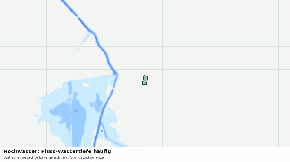 Statische Kartenansicht: Hochwasser: Fluss-Wassertiefe häufig