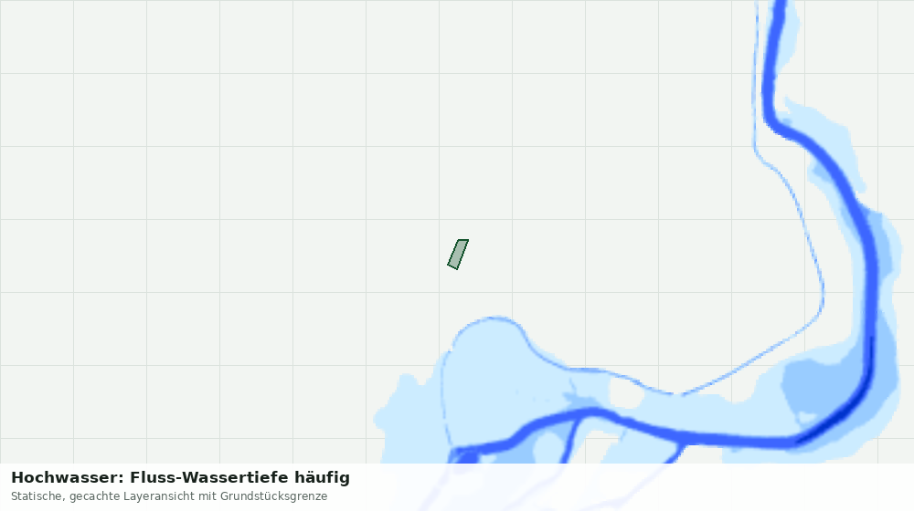 Statische Kartenansicht: Hochwasser: Fluss-Wassertiefe häufig