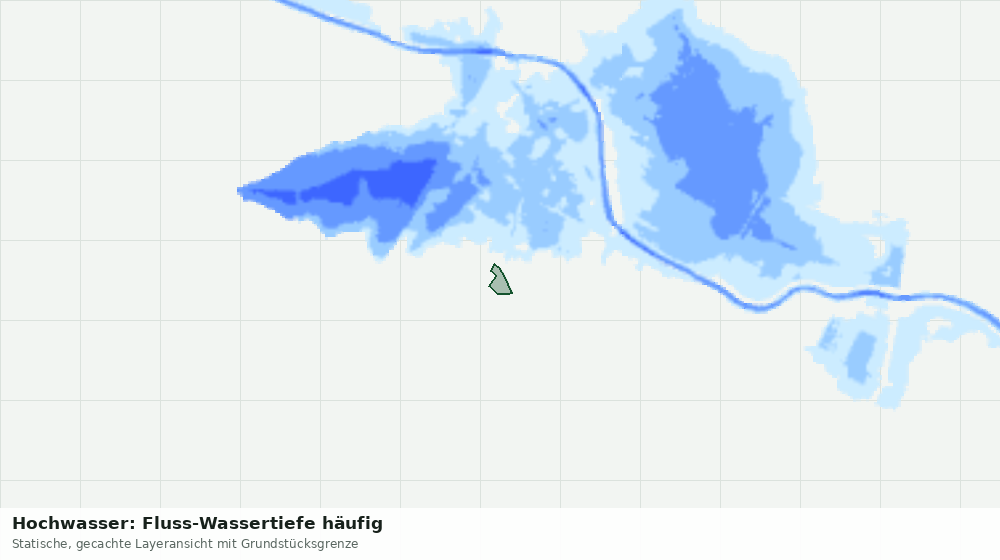 Statische Kartenansicht: Hochwasser: Fluss-Wassertiefe häufig