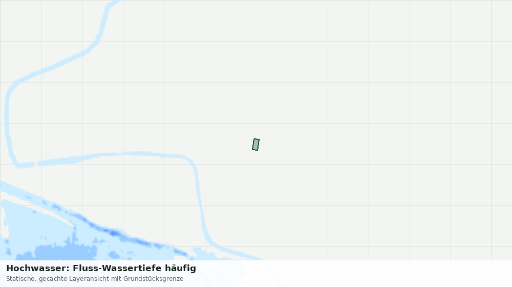 Statische Kartenansicht: Hochwasser: Fluss-Wassertiefe häufig