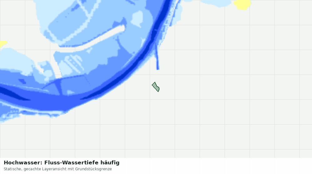 Statische Kartenansicht: Hochwasser: Fluss-Wassertiefe häufig