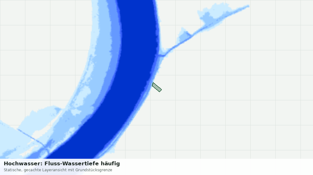Statische Kartenansicht: Hochwasser: Fluss-Wassertiefe häufig