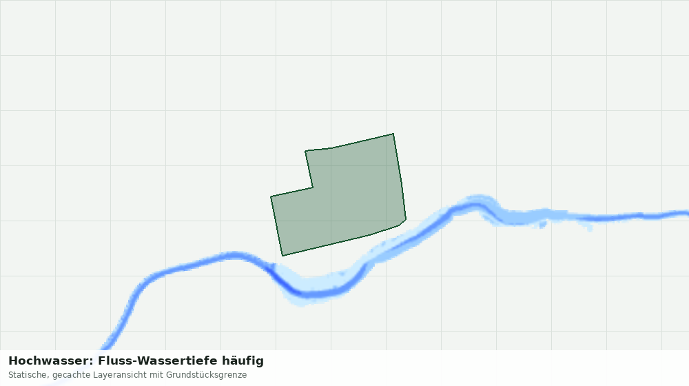Statische Kartenansicht: Hochwasser: Fluss-Wassertiefe häufig