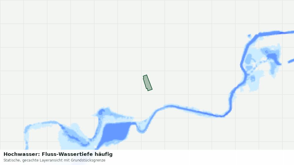 Statische Kartenansicht: Hochwasser: Fluss-Wassertiefe häufig