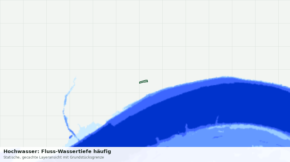 Statische Kartenansicht: Hochwasser: Fluss-Wassertiefe häufig