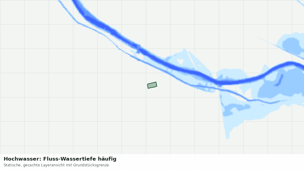Statische Kartenansicht: Hochwasser: Fluss-Wassertiefe häufig