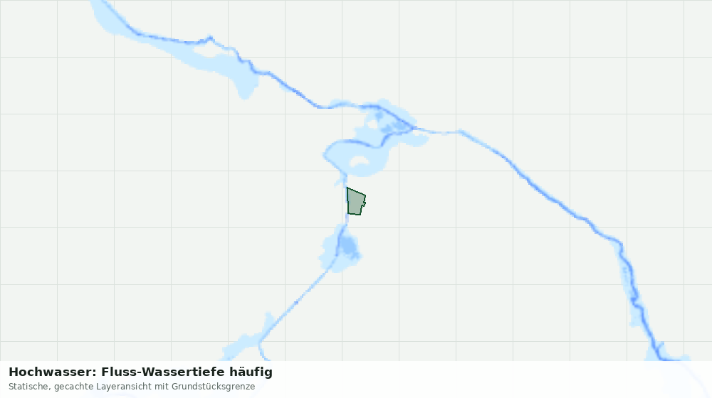 Statische Kartenansicht: Hochwasser: Fluss-Wassertiefe häufig