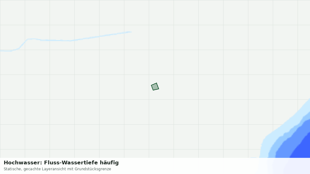 Statische Kartenansicht: Hochwasser: Fluss-Wassertiefe häufig
