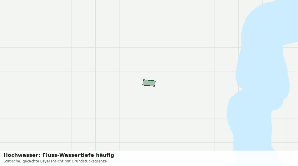 Statische Kartenansicht: Hochwasser: Fluss-Wassertiefe häufig