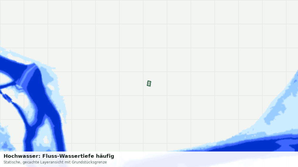 Statische Kartenansicht: Hochwasser: Fluss-Wassertiefe häufig