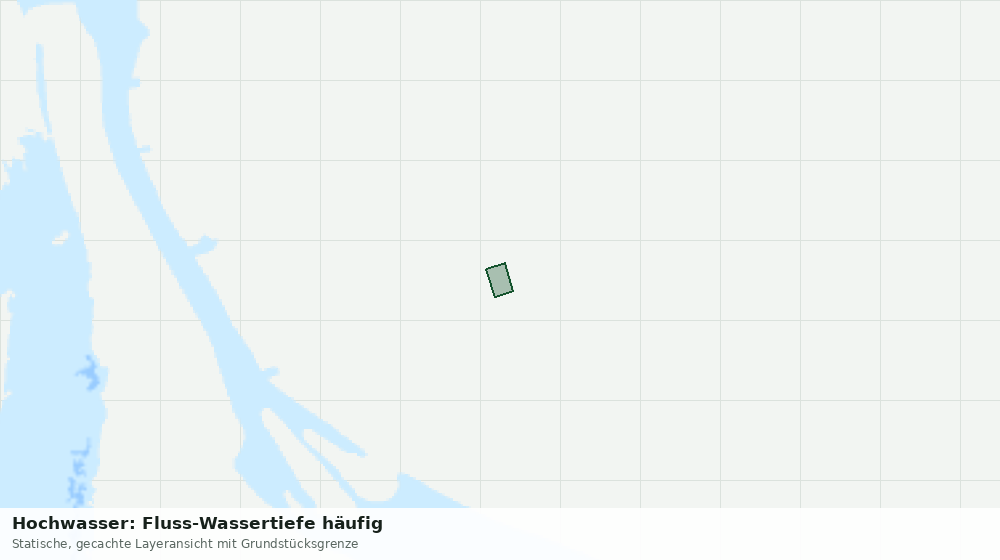 Statische Kartenansicht: Hochwasser: Fluss-Wassertiefe häufig