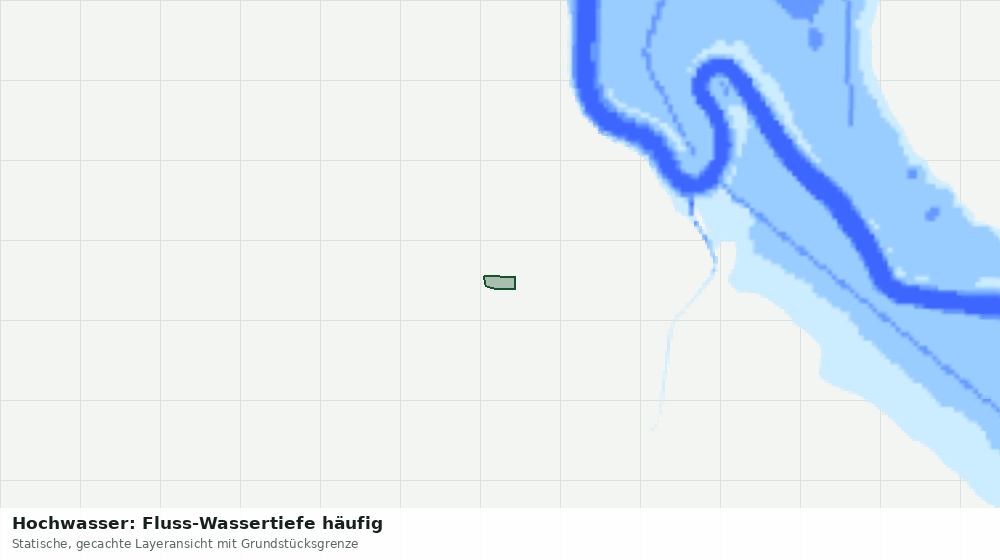 Statische Kartenansicht: Hochwasser: Fluss-Wassertiefe häufig