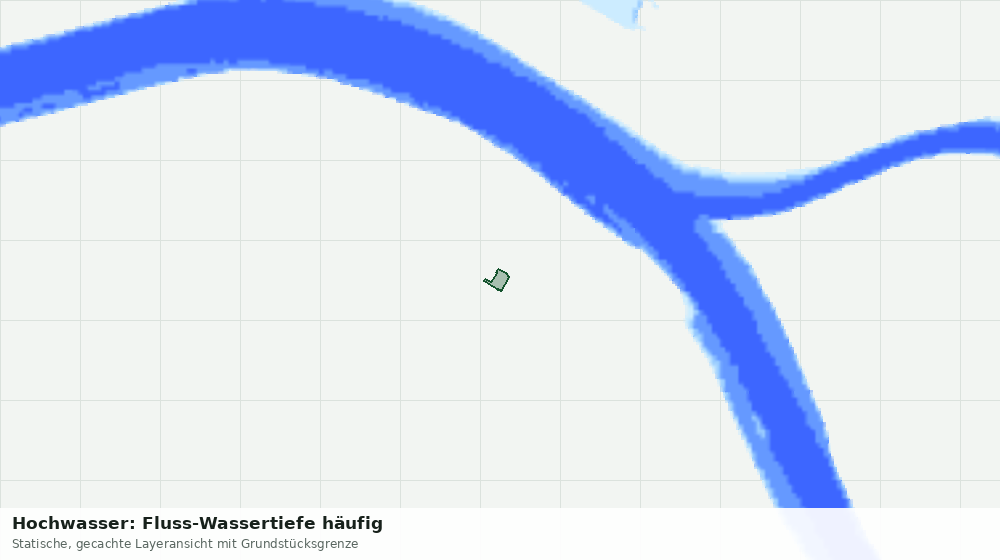 Statische Kartenansicht: Hochwasser: Fluss-Wassertiefe häufig
