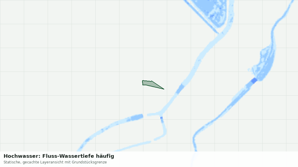 Statische Kartenansicht: Hochwasser: Fluss-Wassertiefe häufig