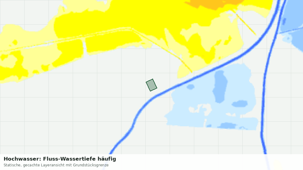 Statische Kartenansicht: Hochwasser: Fluss-Wassertiefe häufig